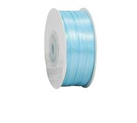 Sky Blue Ribbon 3mm for Gift Wrapping 91M,Sky Blue Satin Ribbon 3mm Thick for Crafting Cake,Hair Bow,Polyester Ribbon Christmas Decoration,Wedding Car Decor
