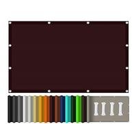 Sky Blue Sun Shade Sail 4.5x5.5mWaterproof Garden Canopy 98% UV Protection Awning for Patio & Balcony Outdoor Sun Screen for Garden & Deck (Red Wine 2x6m)