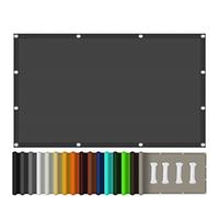 Sky Blue Sun Shade Sail 4.5x5.5mWaterproof Garden Canopy 98% UV Protection Awning for Patio & Balcony Outdoor Sun Screen for Garden & Deck (Dark Grey 2.5x5.5m)