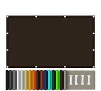 Sky Blue Sun Shade Sail 4.5x5.5mWaterproof Garden Canopy 98% UV Protection Awning for Patio & Balcony Outdoor Sun Screen for Garden & Deck (Brown 6x6m)