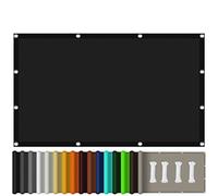 Sky Blue Sun Shade Sail 4.5x5.5mWaterproof Garden Canopy 98% UV Protection Awning for Patio & Balcony Outdoor Sun Screen for Garden & Deck (Black 5.5x7m)