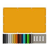 Sky Blue Sun Shade Sail 4.5x5.5mWaterproof Garden Canopy 98% UV Protection Awning for Patio & Balcony Outdoor Sun Screen for Garden & Deck (Gold 4x8m)