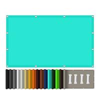 Sky Blue Sun Shade Sail 4.5x5.5mWaterproof Garden Canopy 98% UV Protection Awning for Patio & Balcony Outdoor Sun Screen for Garden & Deck (Sky Blue 4.5x5.5m)
