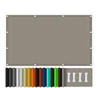 Sky Blue Sun Shade Sail 4.5x5.5mWaterproof Garden Canopy 98% UV Protection Awning for Patio & Balcony Outdoor Sun Screen for Garden & Deck (Khaki 6x9m)