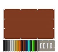 Sky Blue Sun Shade Sail 4.5x5.5mWaterproof Garden Canopy 98% UV Protection Awning for Patio & Balcony Outdoor Sun Screen for Garden & Deck (Rust Red 1.6x5m)