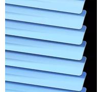 Sky Blue Window Aluminium Metal Venetian Blinds Slat Home Office Blind Thin Slats Kitchen Blinds Blackout Shutters Child Safe Home Office,Customisable (85×250cm)