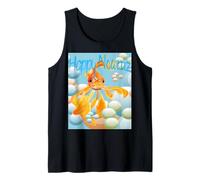 Sky-Blue Wishes Happy Nowruz Goldfish Tank Top