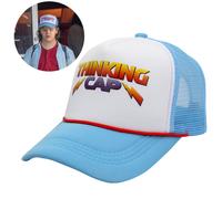(Sky Blue) Womens Mens Kids Stranger Things Season 4 Cosplay Hat Thinking Cap Sunshade Peaked Cap Unisex Caps