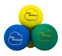 Sky Bounce - 2.5" Colored Rubber Balls for Recreational Handball Playing Stickball Racquetball 12 Count Assorted