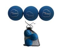 Sky Bounce Color Rubber Handballs for Recreational Handball, Stickball, Racquetball, Catch, Fetch, and Many More Games, 2 1/4-Inch, Blue, 3 Count with AHSR Pouch