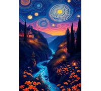 Sky Canyon River 120 Piece Jigsaw Puzzles for Adults, Challenging and Brainteasing, Difficult Puzzles, Puzzle 120 Pieces