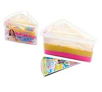 Sky Castle Jelly Cakes™ x Chillin’ With Rachel Sensory Slime, 3 Layer Cake-Shaped Compound, Stretch, Squish & Mix Surprise Toy