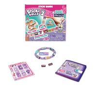 Sky Castle Sticki Rolls Sticki Bands Series 2, Wearable & Shareable Sticker Bracelet, 70 Mini Stickers, Assorted Colours and Styles