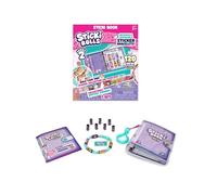 Sky Castle Sticki Rolls Sticki Book Series 2, Wearable & Shareable Sticker Bracelet, 120 Mini Stickers, Bracelet and Sticki Book, Assorted colours and styles