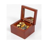 (Sky City) Slipping Through My Fingers Music Box, Hand Crafted Miniature Walnut Wood Music Boxes