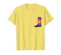 Sky Cowgirl Boot Desert Sunset Dreamers Boho Cowboy Howdy T-Shirt