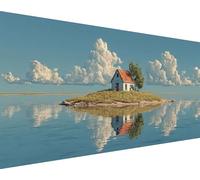 Sky Diamond Art Kits Adults, Diamond Painting House Crystal Art Kits for Adults Kids DIY 5D Round Full Drill Gem Dots Embroidery Paintings Crafts Picture for Beginners, Room Decor Gifts 70x140cm c3-8p