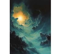 Sky Diamond Art Kits Adults, Diamond Painting Landscape Dimond Art 5D DIY Full Round Drill Crystal Embroidery Cross Stitch Crafts Crafts for Adults, Home Room Decor, Gifts for Women 70x95cm -bby26050D
