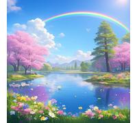 Sky Diamond Painting Kits for Adults, Diamond Art Kits for Adults Beginners, 5D Full Drill Paint with Diamonds Pictures, Round Dimond Crystal Gem Art for Home Wall Decor 27.56x27.56in 867
