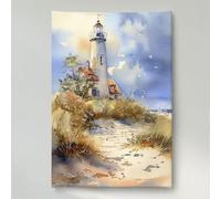 Sky Diamond Painting Lighthouse Diamond Painting Kits for Adults 5D DIY Round Full Drill Sequin Art Cross Canvas Art Pictures Kits for Adults for Home Wall Decor, Gifts 12x16in PjY6346 W-O
