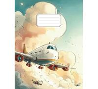 Sky Explorer Airplane Notebook for Teens: Cool Aviation Aesthetic Journal for High School Students | Wide Ruled School Composition Notebook for Notes, Writing & Journaling