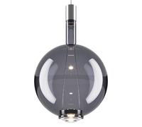 Sky-Fall Round Pendant Large 2700K Black Chrome/ Glossy Smoke