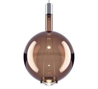 Sky-Fall Round Pendant Large 3000K Black Chrome/ Glossy Bronze