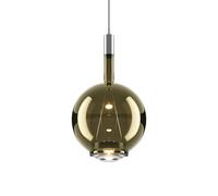 Sky-Fall Round Pendant Medium 2700K Black Chrome/ Golden Sage