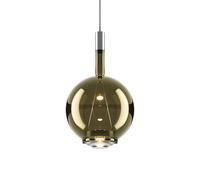 Sky-Fall Round Pendant Medium 3000K Black Chrome/ Golden Sage