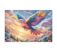 Sky Flying Eagle 1000 Piece Complete Jigsaw Puzzle Set Teens Beginners Mind Relaxation Puzzle Fans Group Play Anniversary Fathers Gift Thick Cardboard 1000 PCS