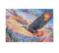 Sky Flying Eagle 300 Piece Jigsaw Puzzle for Adults Jigsaw Family Camping Activity Vibrant Whimsical Design Great Gift for Outdoor Lovers 300 PCS