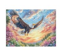 Sky Flying Eagle 500 Piece Complete Jigsaw Puzzle Set Teens Beginners Mind Relaxation Puzzle Fans Group Play Anniversary Fathers Gift Thick Cardboard 500 PCS