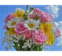 Sky Fresh Flowers Puzzle - 3000 Piece Jigsaw Puzzles for Adults - The Back Features Printed Letter Guides - and The Pieces fit Together Snugly - Wooden Puzzles for Adults 48.0 X 31.9 Inch s7h-472