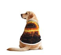 Sky Giant Sunflower Dog Shirt Vest Dog Clothes- Breathable Cooling for Big Dogs, Sun Protection Comfort Wear for Golden Retriever, Husky, Alaska Outdoor Activities 3X-Large