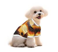 Sky Giant Sunflower Dog T-Shirt Clothes Apparel Puppy Vest Pet and Elastic Tank Top Clothing, Dogs Cats Pullovers Cute Breathable Soft Medium