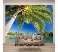 Sky Green Forest Lake Wooden Board 3D Wallpaper Luxury Home Dining Decor Paste Sofa Living Room The Wall for Bedroom Mural-300cm×210cm