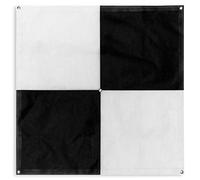 Sky High Bull's-Eye (48"x48") Drone Ground Control Point GCP - UAV Aerial Target for Mapping & Surveying (6 Pack) | Center Eyelet (Black/White Markers) | Pix4D & DroneDeploy Compatible