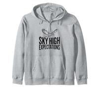 Sky High Expectations Eagle Zip Hoodie