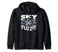 Sky Is My Puzzle Weather Forecaster Meteorologist Weatherman Zip Hoodie