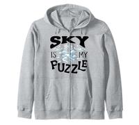 Sky Is My Puzzle Weather Forecaster Weatherman Zip Hoodie