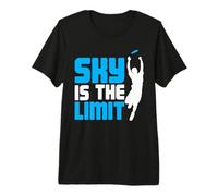 Sky is The Limit - Disk Golfer Frisbee Player Premium T-Shirt