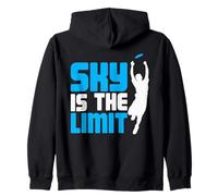 Sky Is The Limit - Disk Golfer Frisbee Player Zip Hoodie