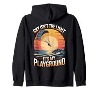 Sky Isn't The Limit Parasailer Paragliding Parasailing Zip Hoodie