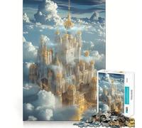 Sky Kingdom of Aetheria Jigsaw Puzzles for Teenagers 1000 Pieces Mind Puzzle Peaceful Fun Art Assembly Lovely Gift 38x52cm