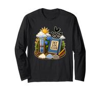 Sky Log Club Watcher Table Garden Rain Clouds Long Sleeve T-Shirt