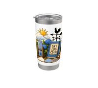 Sky Log Club Watcher Table Garden Rain Clouds Stainless Steel Insulated Tumbler
