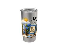 Sky Log Club Watcher Table Garden Rain Clouds Stainless Steel Insulated Tumbler