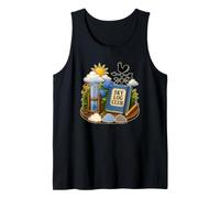 Sky Log Club Watcher Table Garden Rain Clouds Tank Top