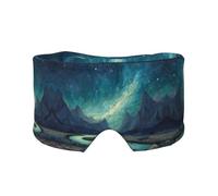 Sky Mountains and Rivers Print Print Soft Eye and Ear Muffs for Adults Sleeping Protection Cover for Travel Nap Relief