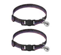 Sky New York Sunset Adjustable Pet Collar, 2 Pack Cat Collars with Bell